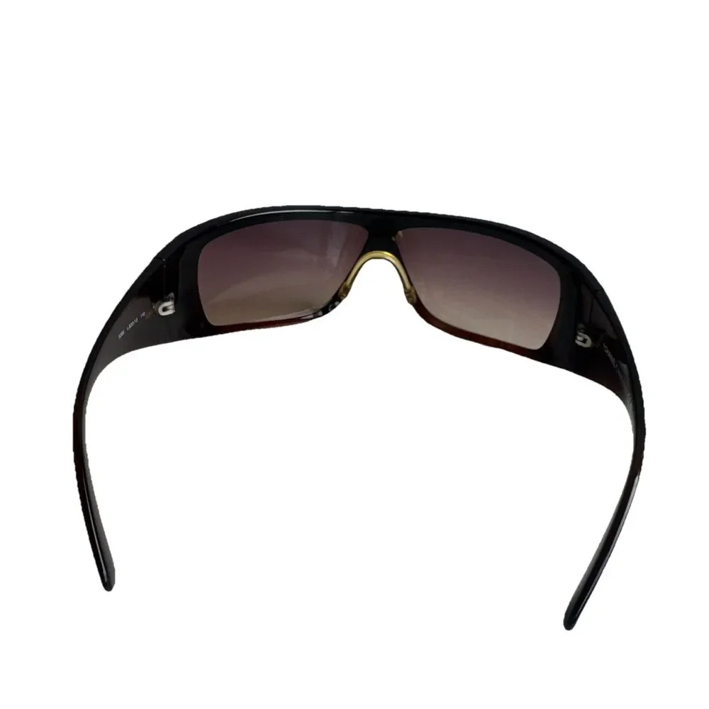 Chanel Shield 5085 Sunglasses Brown Gradient CC Logo Oversized Y2K Designer COA - Picture 13 of 16